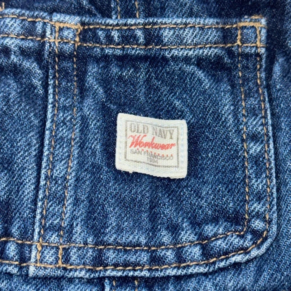 Old Navy‎ Workwear Baby 100% Cotton Denim Overalls Unisex BUNDLE 6-12M & 12-18M